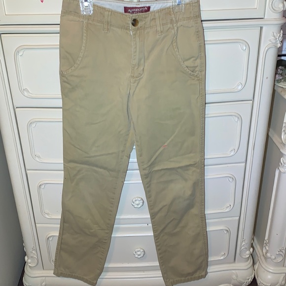 Arizona Jeans Khaki pants Sz boys 14 Slim - Picture 1 of 6